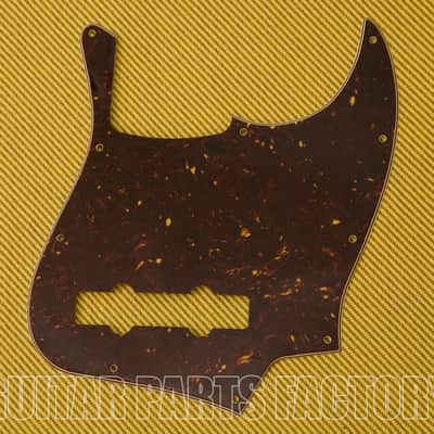 005-3308-049 Fender 4-Ply Brown Shell Pickguard for 5-String DLX Jazz Electric Bass Guitar image 1