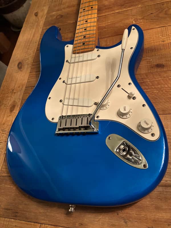 Fender RARE Strat Plus Lace Sensors TBX LSR Schallers 1995 - Electric Blue