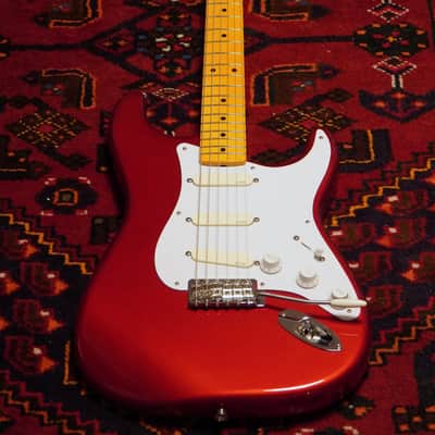 B-Stock David Gilmour Candy Apple Red Fender Stratocaster - Classic 50s Lacquer EMG DG-20 image 7