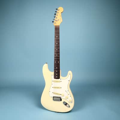 1986 Squier White Japan Stratocaster Electric Guitar image 2
