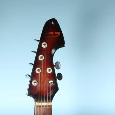Teisco Del Rey ET-230 Sharkfin Electric Guitar Silvertone K2L Tobacco Burst image 2
