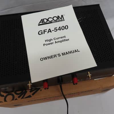 Adcom GFA-5400 Stereo Power Amplifier - 125 Watt Amp w/ Box & Manual image 5