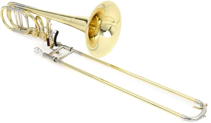 S.E. Shires TBQ36YR Bass Trombone - QII Taper Bell - Independent Rotors -Clear Lacquer image 1