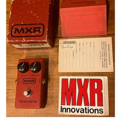 1978 Vintage Analog MXR Dyna Comp Compressor Guitar Effects Pedal with Original Box and Sticker, Made in USA image 1