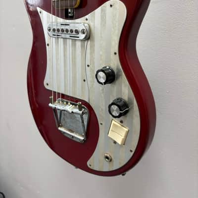 Teisco Del Rey E-120 1960s - Wine Red image 4