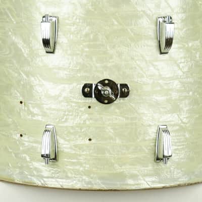 1950's Ludwig 14"x 20" Bass Drum Shell, WMP, White Marine Pearl, AS-IS image 2
