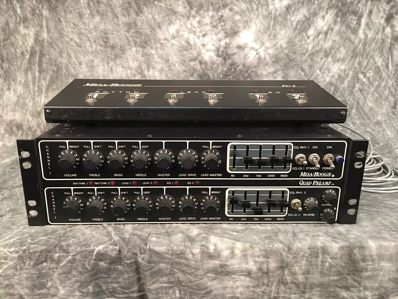 Mesa Boogie Quad Preamp with FU-2A Footswitch 1980s | Reverb