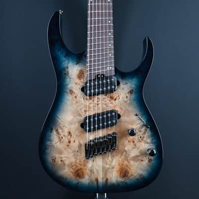 Ibanez RGMS7PB-CBS Cosmic Blue Starburst 7-String Guitar #388 image 1