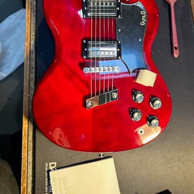 Guild Polara Deluxe Electric Guitar - Cherry Red image 14