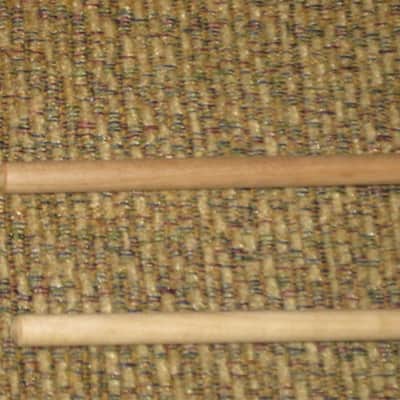ONE pair new old stock (with packaging) Encore Mallets by Dan Lidster 103B, Oval Hard Rubber Black HEAD (unwound) /  Birch Dowel HANDLES, from around 2019, made in USA image 8