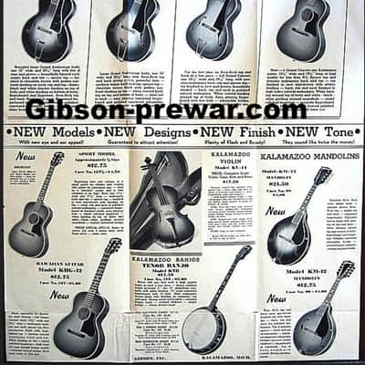 Kalamazoo KG-32 Archtop Acoustic 1939 - Sunburst image 24