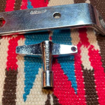 1960s-1970s Ludwig Drum Rail Consolette Wrench Key and Drum Tuning Key image 4