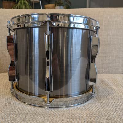 Pearl Maple Shell MX 10" x 8" Tom 1980s - Brushed Silver Metallic image 7