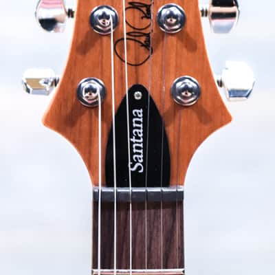 PRS SE Santana Flame Maple Veneer Top Santana Yellow Electric Guitar w/Bag image 7