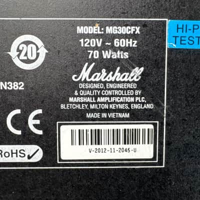 Marshall MG30CFX GUITAR COMBO image 5