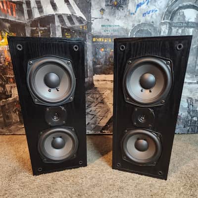 Onkyo Onkyo SKF-200F are 2-way bass-reflex front speakers, 90s - Black image 3