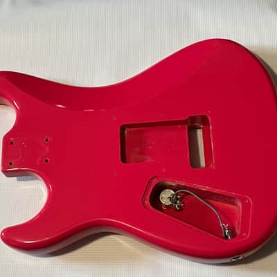 2021 Indonesia Kramer Baretta Special Ruby Red Mahogany Guitar Body 6 Post Tremolo image 8