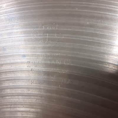 A. Zildjian 14" Canadian Hollow Logo New Beat Hi-Hat Cymbals (Pair) 1970s image 5