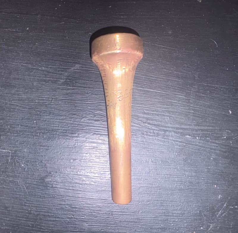 RARE Harry Glantz 6M GP 1920's - Gold Plated Vintage Trumpet Mouthpiece image 1