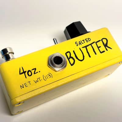 UV Effects Limited Edition Hand Painted "SALTED BUTTER" GLUON | Fuzz Face Style One-Knob Silicon Fuzz | NOS BC183 Fuzz with Bias Toggle image 2
