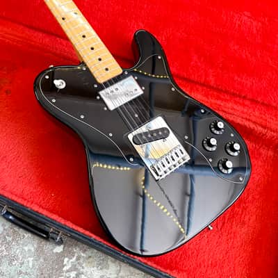 MIJ Fender Telecaster Custom TC-72 c 1995 - Black original vintage Japan image 2