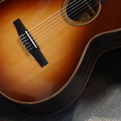 Unplayed! 2019 Taylor 712e-N 12 Fret Nylon Acoustic Guitar Sunburst + OHSC image 6