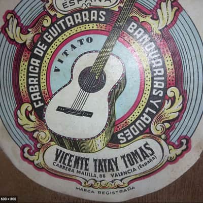 Vicente Tatay Tomas Spanish guitar 1962 Naturel image 12
