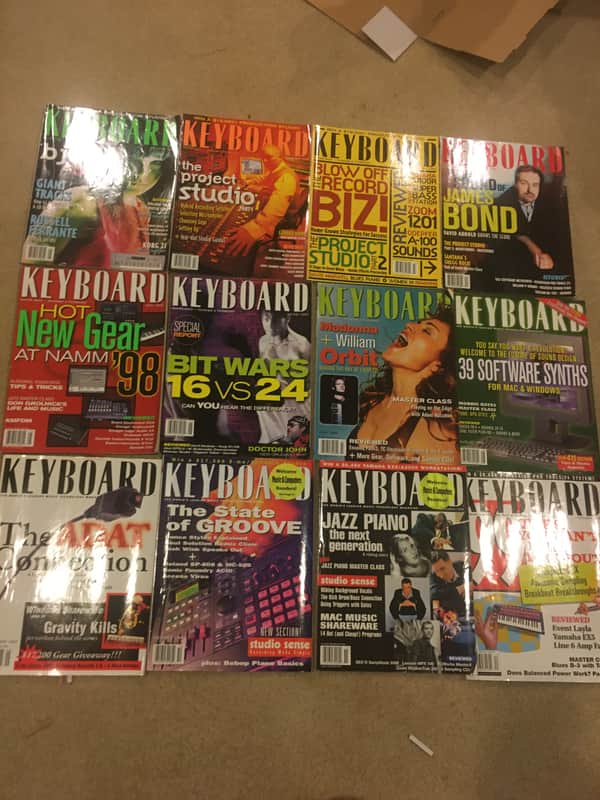 Keyboard Magazine 1998 - All Issues; Jan-Dec. image 1
