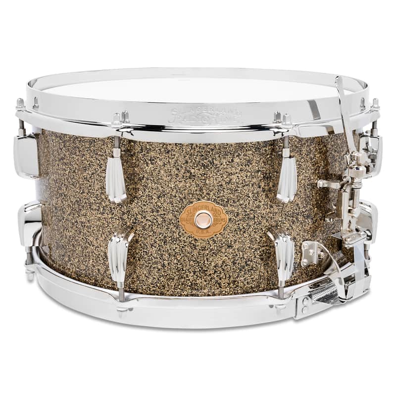 Slingerland 7x14" Radio King SPECIAL Craviotto Solid Shell Unlimted Edition Snare Drum - Gold Sparkle - VIDEO image 1