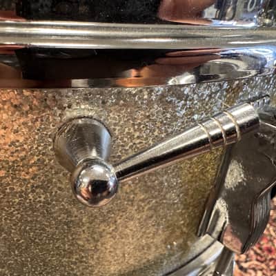 Ludwig No. 908 Jazz Festival 5x14" 8-Lug Snare Transition Badge (1958 - 1960) - Silver Sparkle (VIDEO) image 7