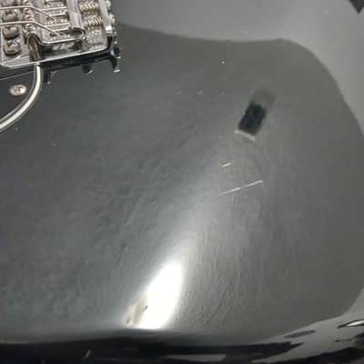Black Fender HH Stratocaster with EMG humbuckers image 7