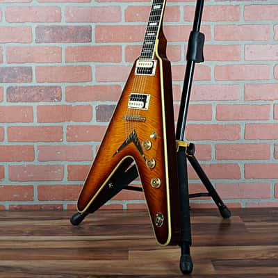 Dean V 79 Select Flame Top Vintage Sunburst With Matching Headstock Made in Korea 1999 With Case image 10