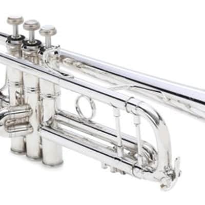 Bach 180 Stradivarius Professional Bb Trumpet - Silver Plated - 3C Mouthpiece image 2
