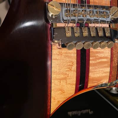 Ribbecke Double Neck 6 and 12 String Rock’n Electric Guitar  1981 Natural image 21