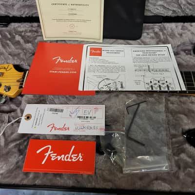 Video Demo 2022 Fender American Professional II Sunburst COA New Fender Locking Tuners Tex Mex Pickups New Strings Case Candy Fender Deluxe Hard Shell Case image 13
