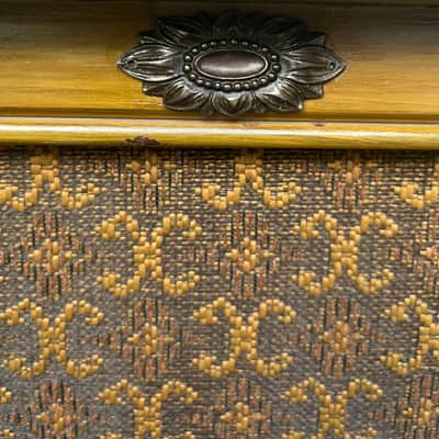 Rotary Connection 1x12 cab. Lights up! 16 ohm speaker. MCM vintage style. 2026 - Wood image 12