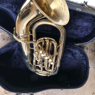 Conn Constellation Four Valve Baritone (euphonium) with Case and Mouthpiece - plays excellently image 3