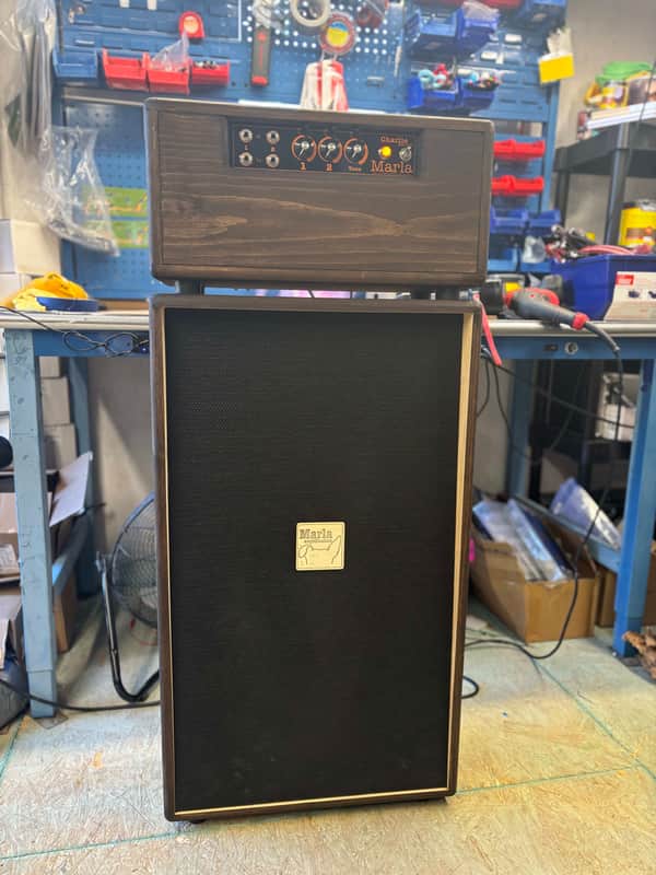 Marla Amplification Charlie Barker Head + T212CB Ext Cab - Coffee Stain Reverb.com Exclusive image 1
