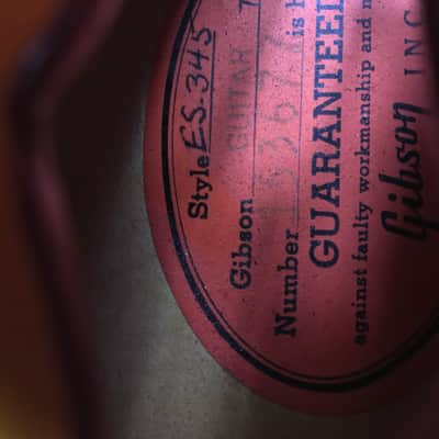 Gibson ES-345 Owned by Eric Clapton image 6