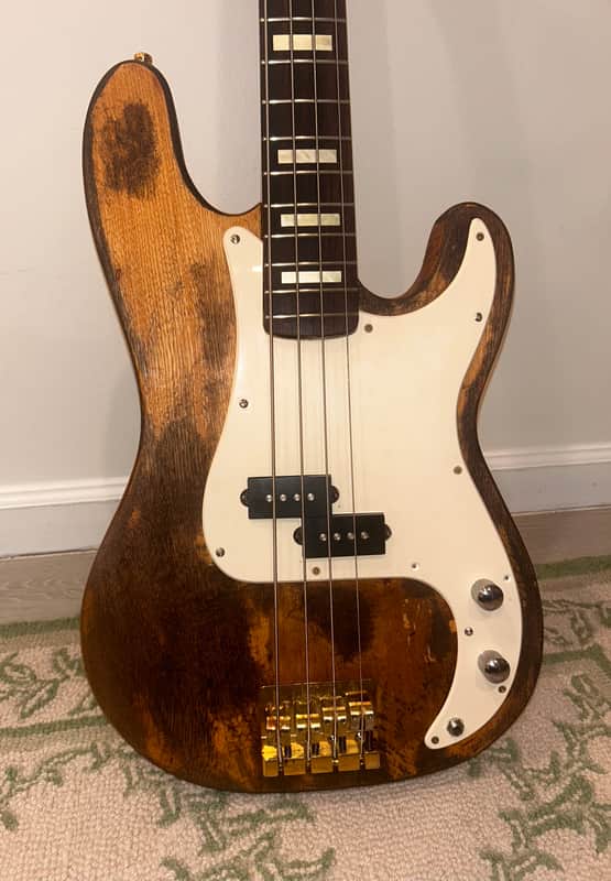 Fender All Parts Precision P-Bass Lawsuit Era 1970s - Natural Road-Worn image 1