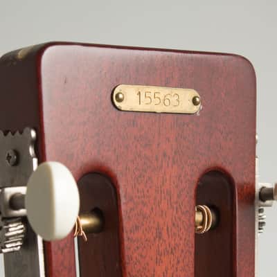 National  El Trovador Baritone Resophonic Electric Guitar (2009), ser. #15563, original black hard shell case. image 17
