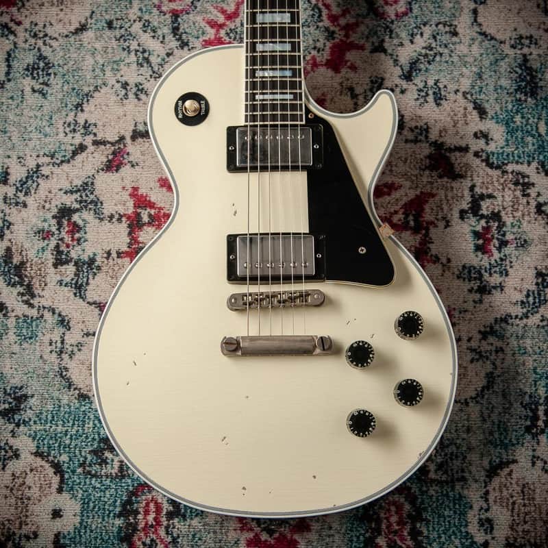 Immagine Gibson Les Paul Custom Murphy Lab Heavy Aged Classic White - 1