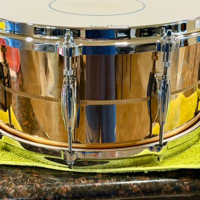 Gretsch G4164PB USA Custom Phosphorus Bronze 6.5x14" 10-Lug Snare Drum 2013 - Present - Bronze image 6