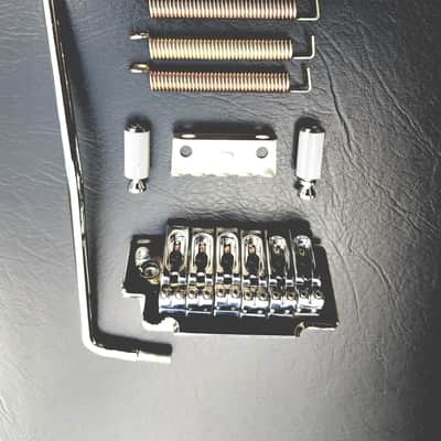 Wilkinson style  bridge, 2 point pivot, knife edge, tremolo system with lock down, spring-less, sadd image 5