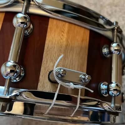 MINT - Nowak Drums (AUST) 14x5 Jarrah/BlackButt block/stave snare, Canopus wires, Free extras image 3