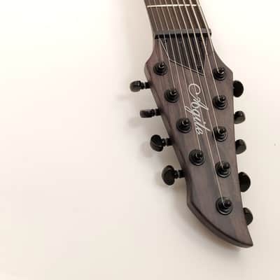 Agile 9 String Electric Guitar 30" Scale Septor Elite 930 EB EMG-X Charcoal image 3