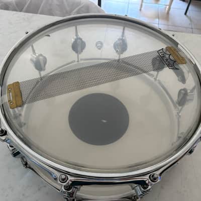 DW Design Series Acrylic 6x14" Snare Drum 2015 - Present - Clear Acrylic image 8