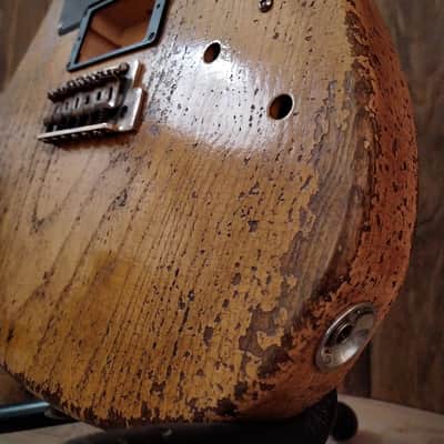 #202625 :: Baldman's Relic Telecaster H/H Custom set in Heavy Relic Butterscotch Blonde nitro finish :: Aged Roadworn image 2