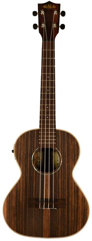 Kala KA-EBY-TE Striped Ebony Tenor Acoustic-Electric Ukulele image 1