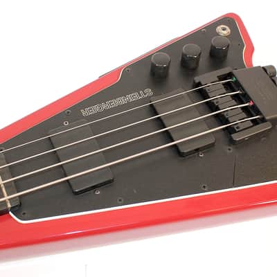 Steinberger XP-2A Headless Bass 1988 • Red • Active EMGs • Restored image 4